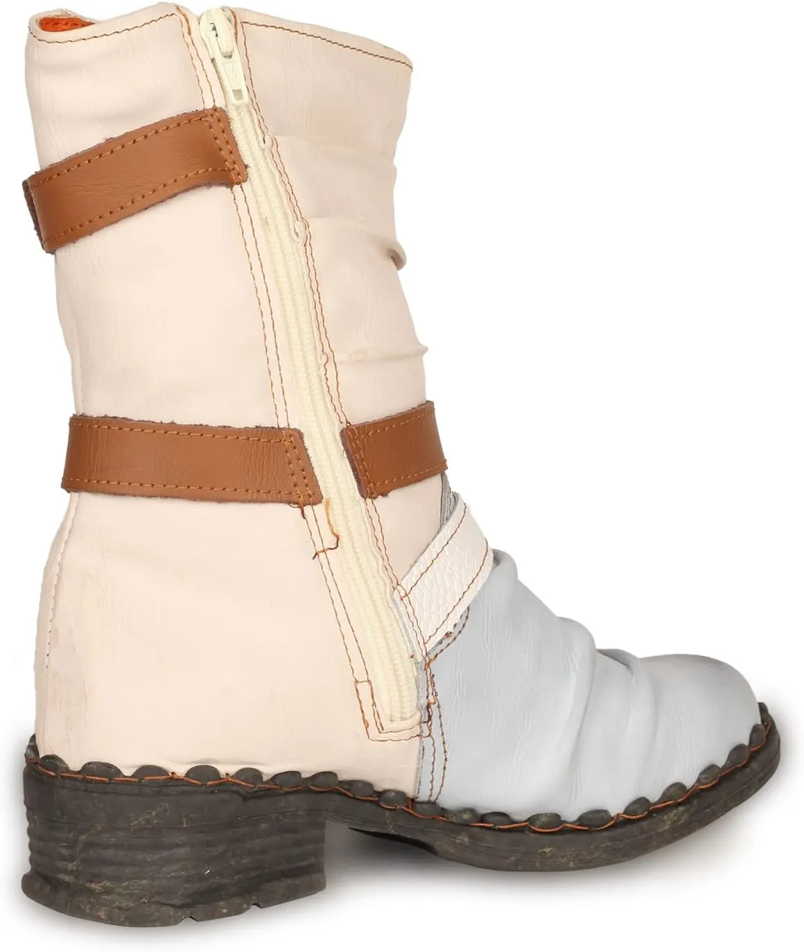 TMA EYES Women's Snow Boots Buckle- Accent Mid Calf Boots for Women