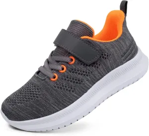 Toandon Girls Boys Kids Lightwight Breathable Athletic Sport Sneakers