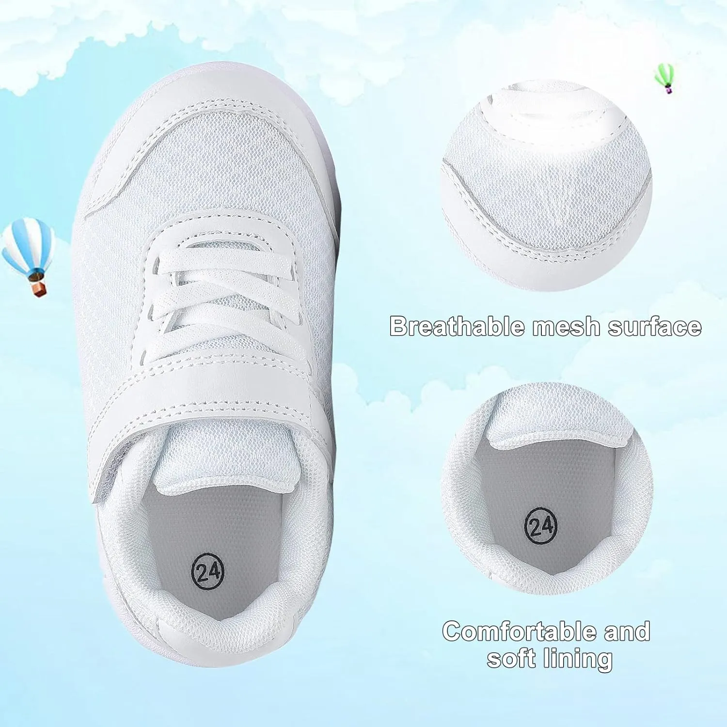 Toddler Shoes Boys Girls Sneakers Little Kids Tennis Shoes for Running Walking