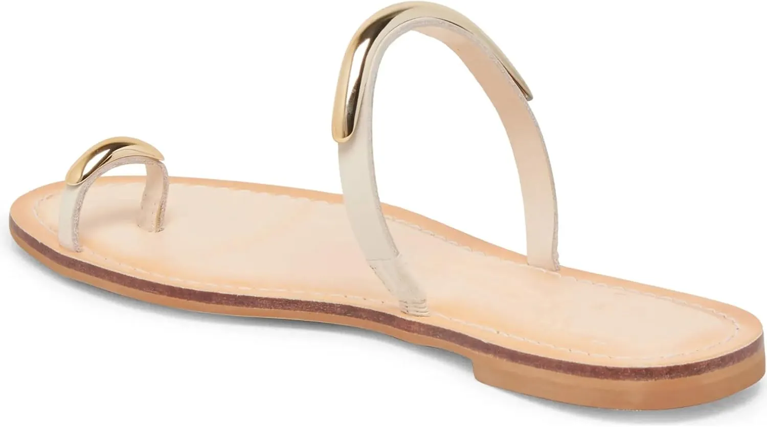 Toe Ring Thong Sandals for Women Open Toe Slide Flat Sandals Casual Summer Dressy Beach Sandals