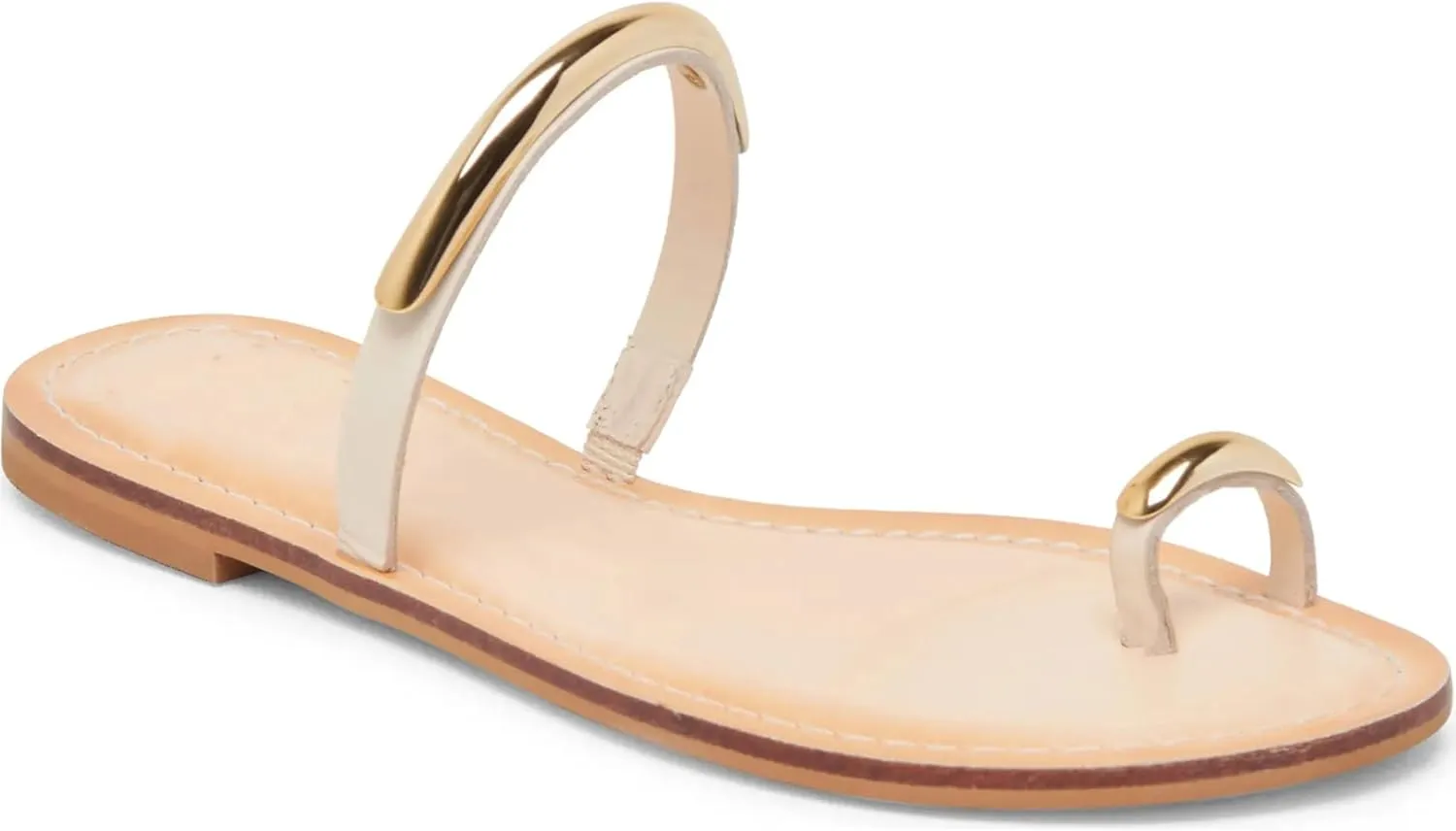 Toe Ring Thong Sandals for Women Open Toe Slide Flat Sandals Casual Summer Dressy Beach Sandals