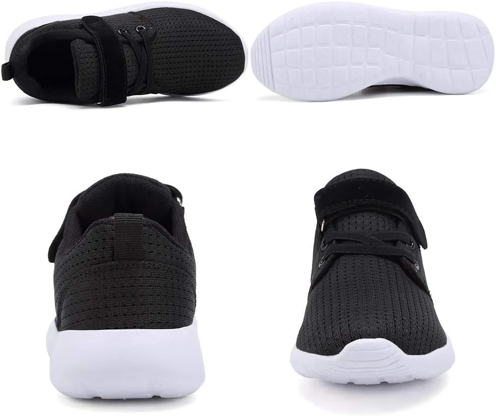 TOEDNNQI Boys Girls Sneakers Kids Lightweight Breathable Strap Athletic Running Shoes for Toddler/Little Kid/Big Kid