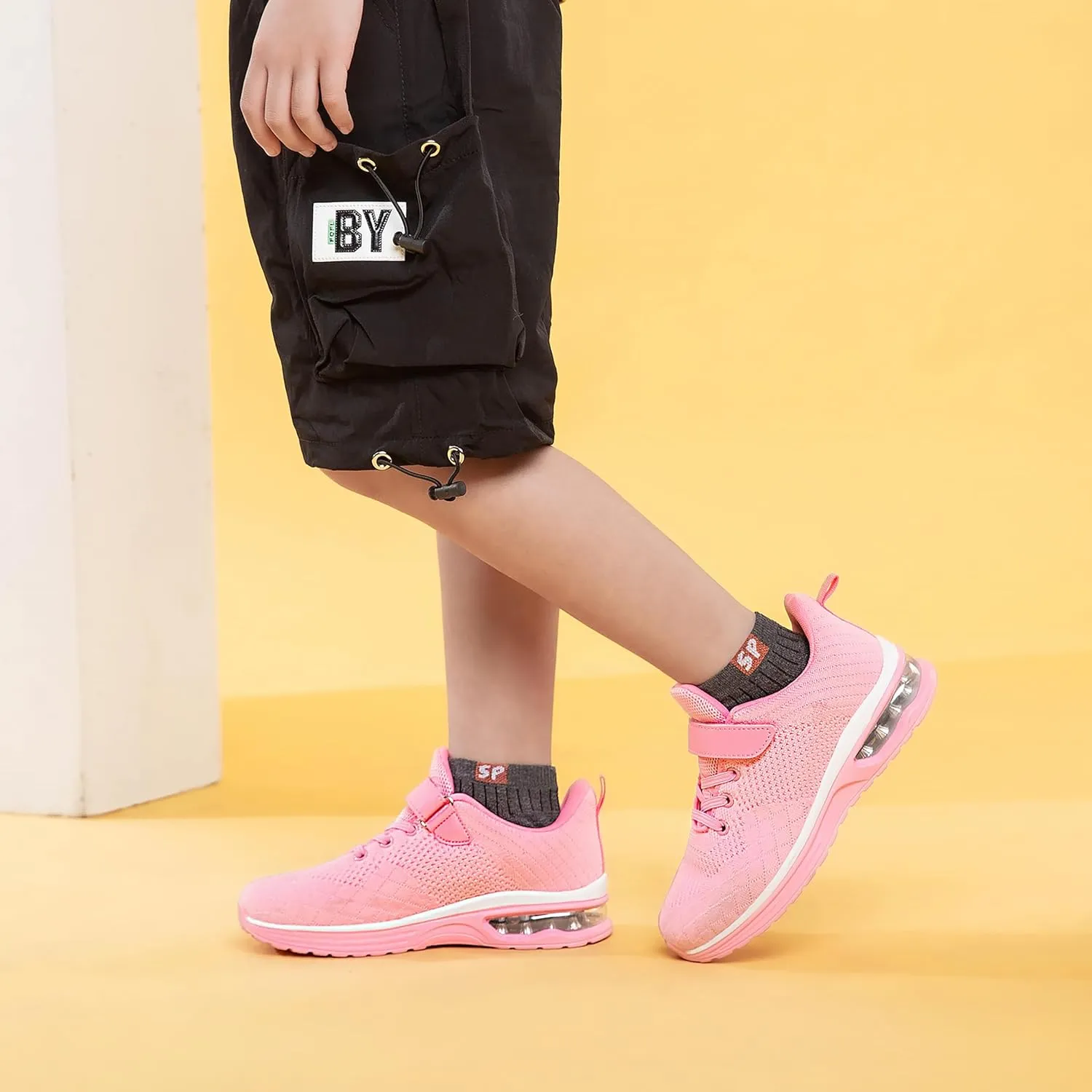 TOEDNNQI Kids Shoes for Boys & Girls Athletic Lightweight Breathable Tennis Running Sneakers