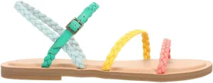 TOMS Womens Kira Braided Flat Casual Sandals Casual - Multi