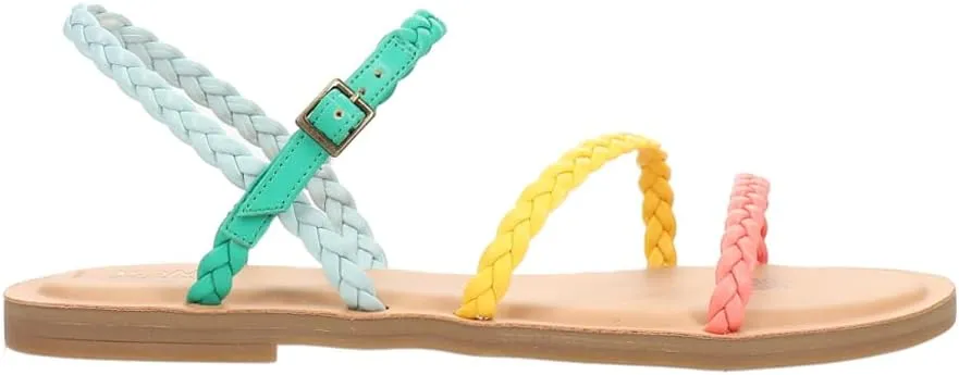 TOMS Womens Kira Braided Flat Casual Sandals Casual - Multi