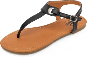 Trary Sandals Womens, Thong Sandals for Women with T-Strap, Adjustable Ankle Buckle for Women Sandals, Flat Sandals for Women Dressy, Cute Sandals for Women, Summer Sandals for Women 2023