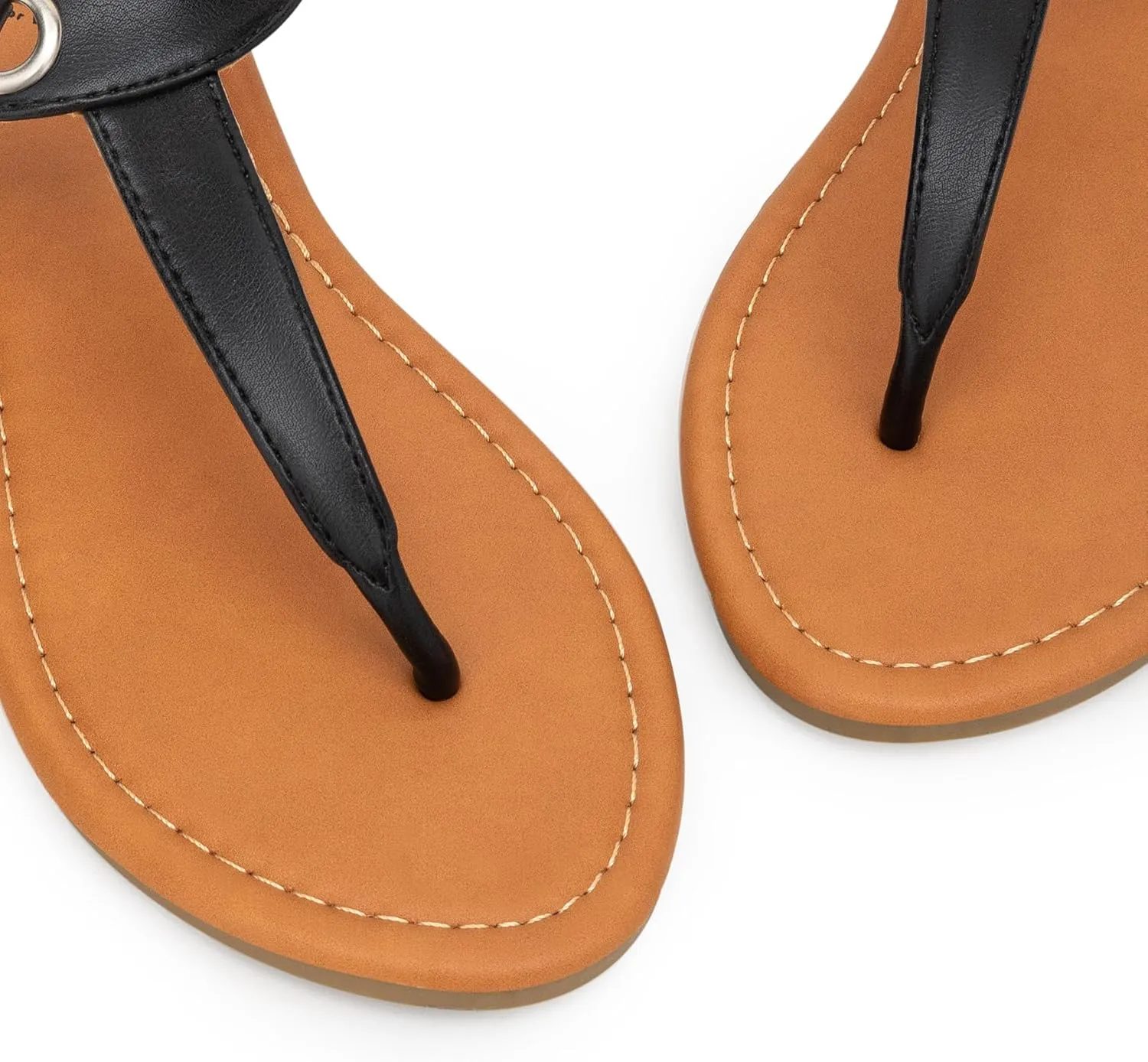 Trary Sandals Womens, Thong Sandals for Women with T-Strap, Adjustable Ankle Buckle for Women Sandals, Flat Sandals for Women Dressy, Cute Sandals for Women, Summer Sandals for Women 2023