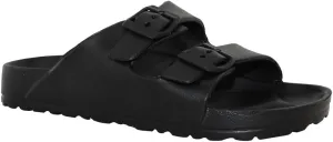 TRENDSUP Women's Comfort Slides Double Buckle Adjustable EVA Flat Sandals