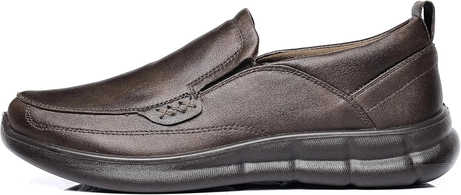Trsorini Mens Slip-on Casual Loafers Shoes Classic Bussiness Lightweight Soft Shoes Office Comfortable for Male