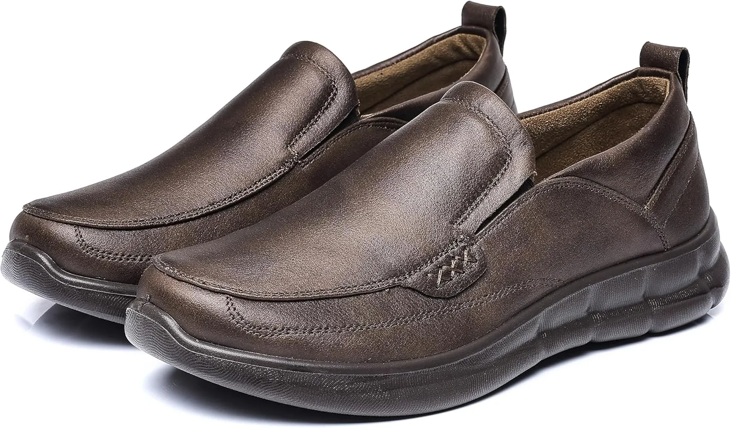 Trsorini Mens Slip-on Casual Loafers Shoes Classic Bussiness Lightweight Soft Shoes Office Comfortable for Male