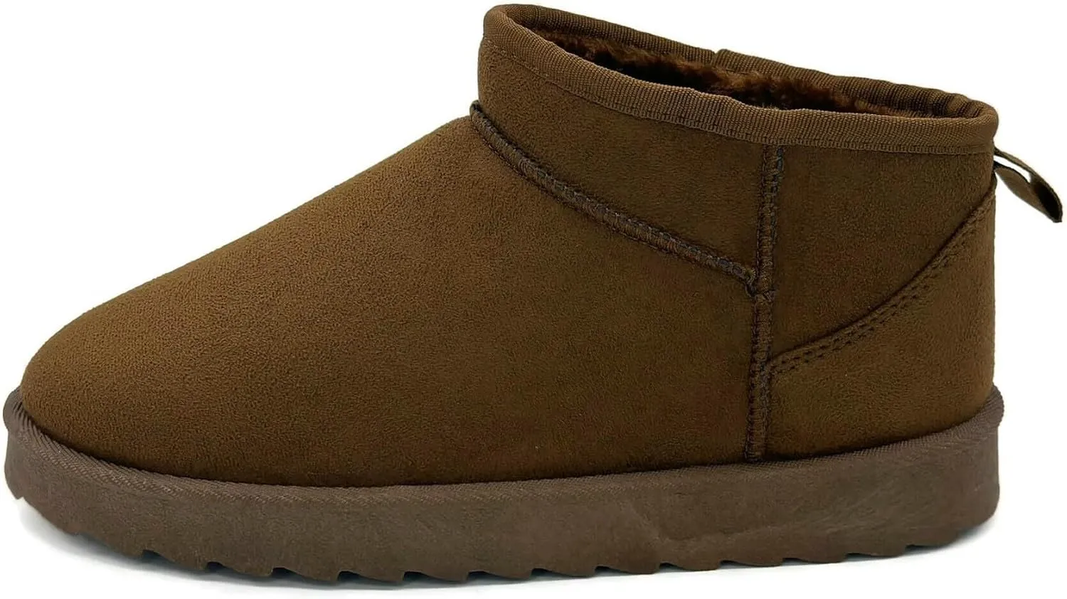 TruFox Womens Mini Boots Classic Faux Fur Lined Slip On Ankle Booties