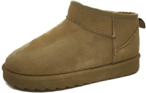 TruFox Womens Mini Boots Classic Faux Fur Lined Slip On Ankle Booties
