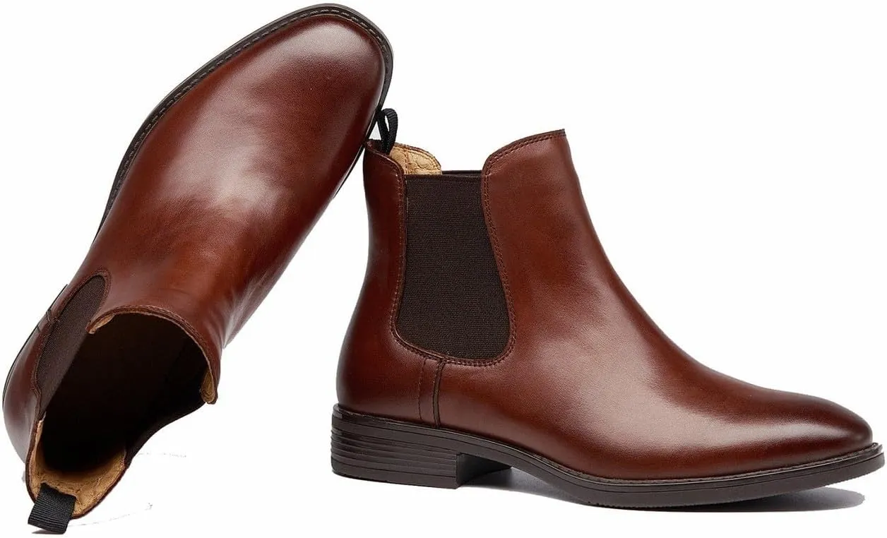 U-lite Womens Fall Winter Comfortable Stylish Leather Chelsea Ankle Boots Women Booties