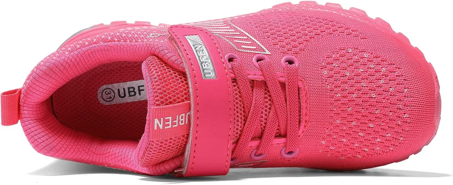 UBFEN Kids Sneakers Boys Girls Tennis Shoes for Running Athletic Walking Gym Sports Lightweight Breathable