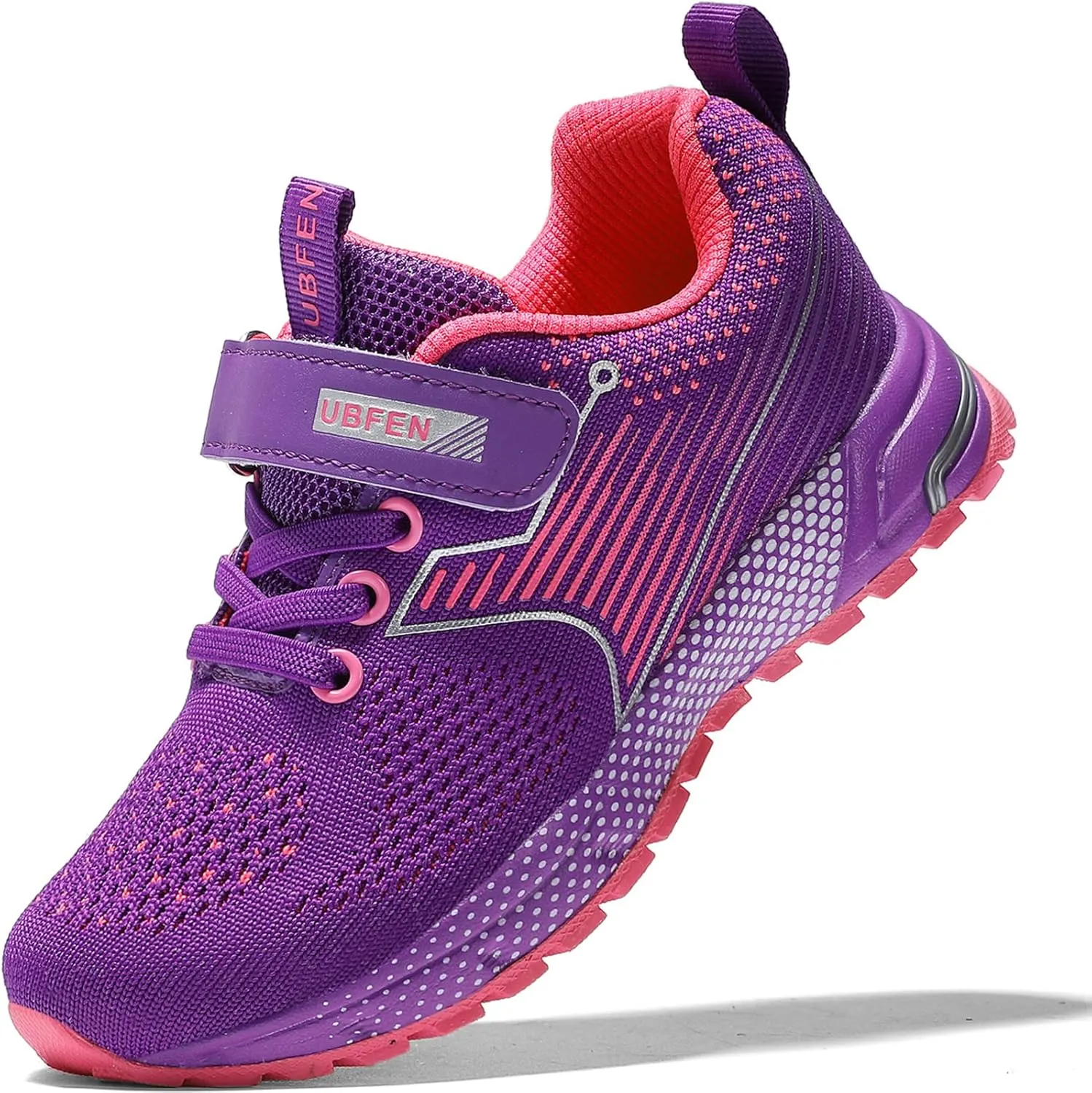 UBFEN Kids Sneakers Boys Girls Tennis Shoes for Running Athletic Walking Gym Sports Lightweight Breathable