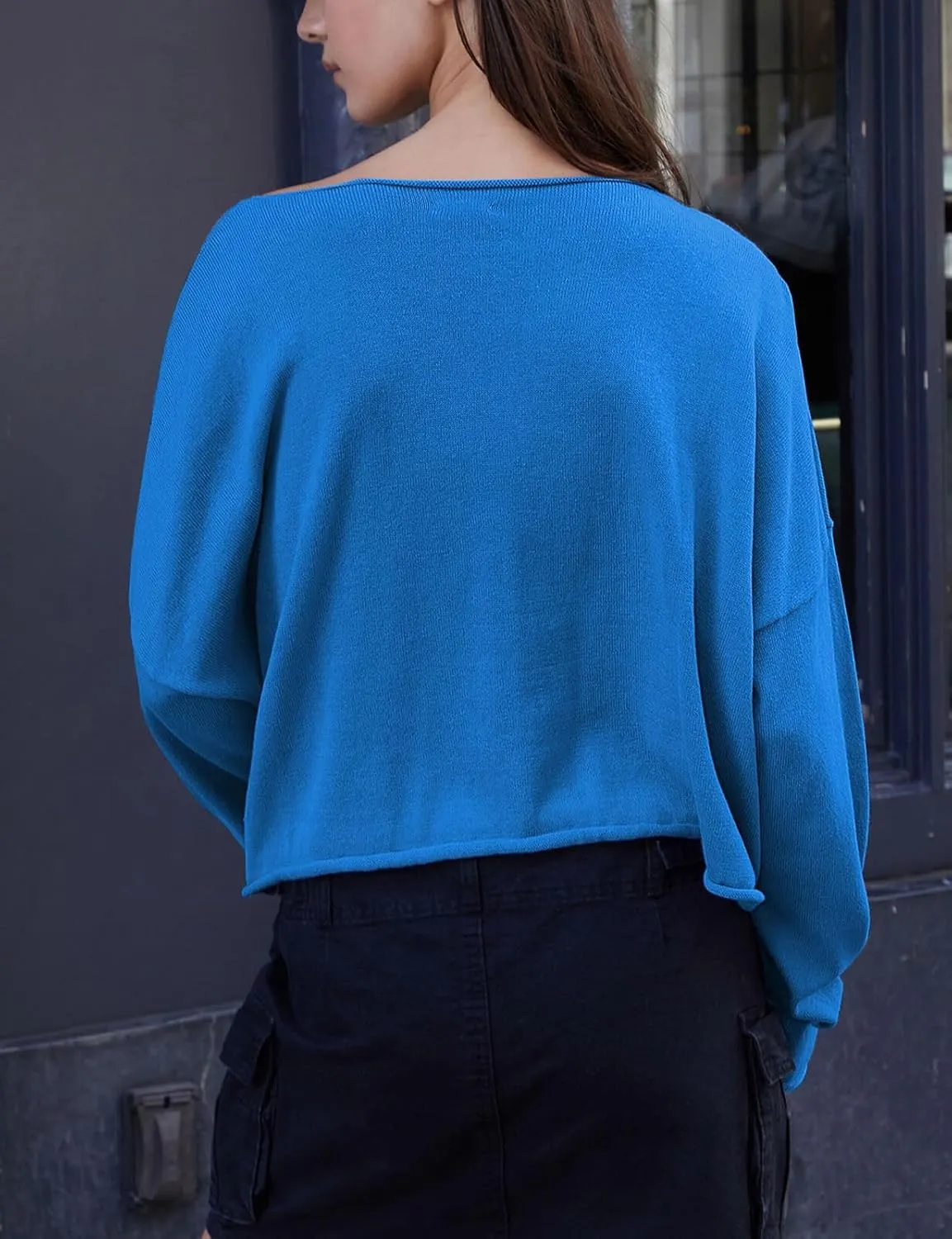Ugerlov Women's Lightweight Cashmere Fall Sweater Long Sleeve Crewneck Knit Pullover Tops Casual Outfit Fashion 2024