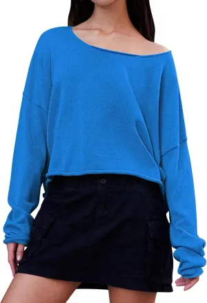 Ugerlov Women's Lightweight Cashmere Fall Sweater Long Sleeve Crewneck Knit Pullover Tops Casual Outfit Fashion 2024