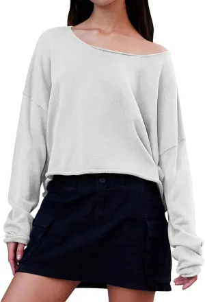Ugerlov Women's Lightweight Cashmere Fall Sweater Long Sleeve Crewneck Knit Pullover Tops Casual Outfit Fashion 2024