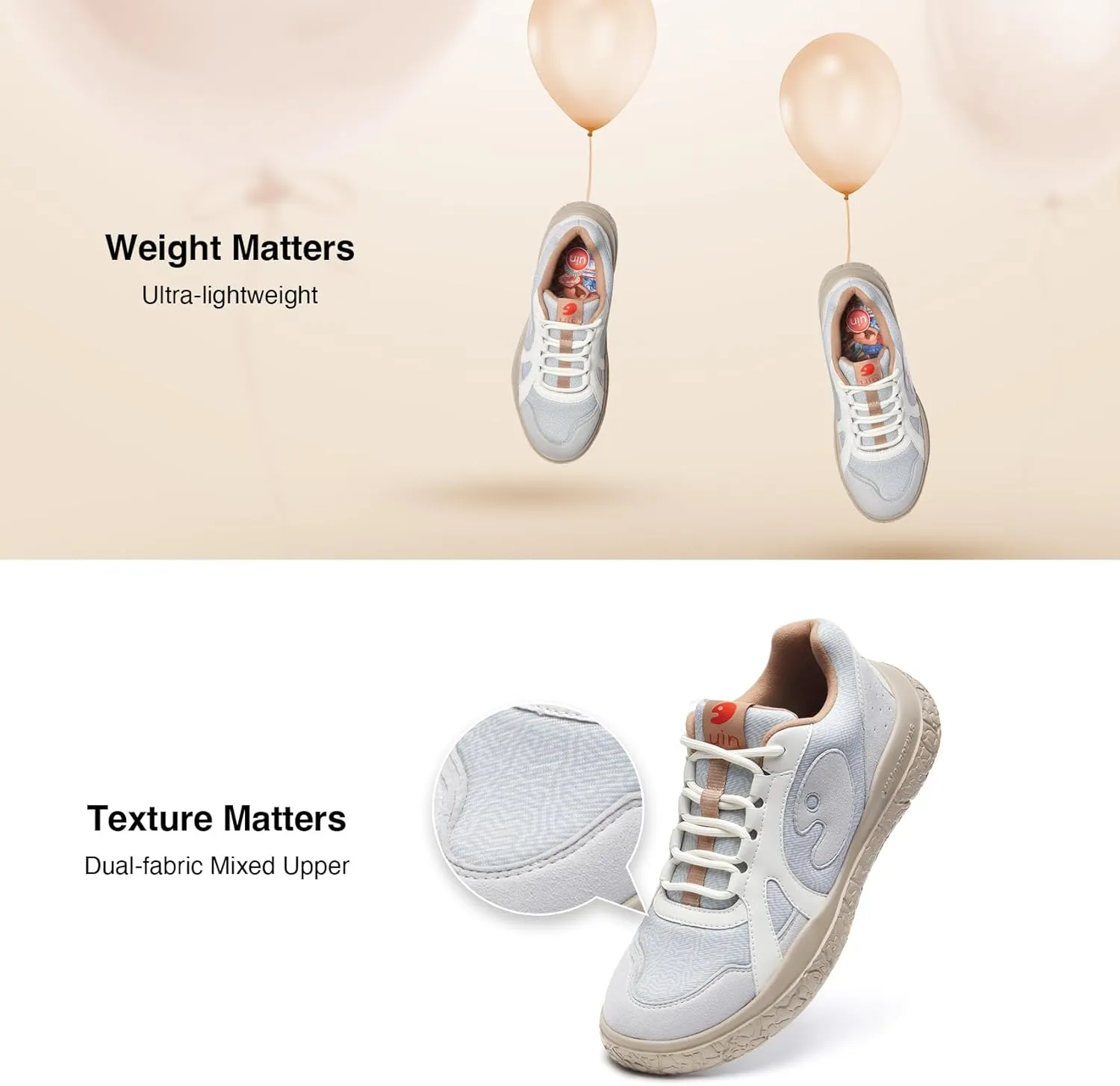 UIN Women's Walking Shoes Lace Up Casual Comfortable Art Painted Travel Sneaker Bardenas