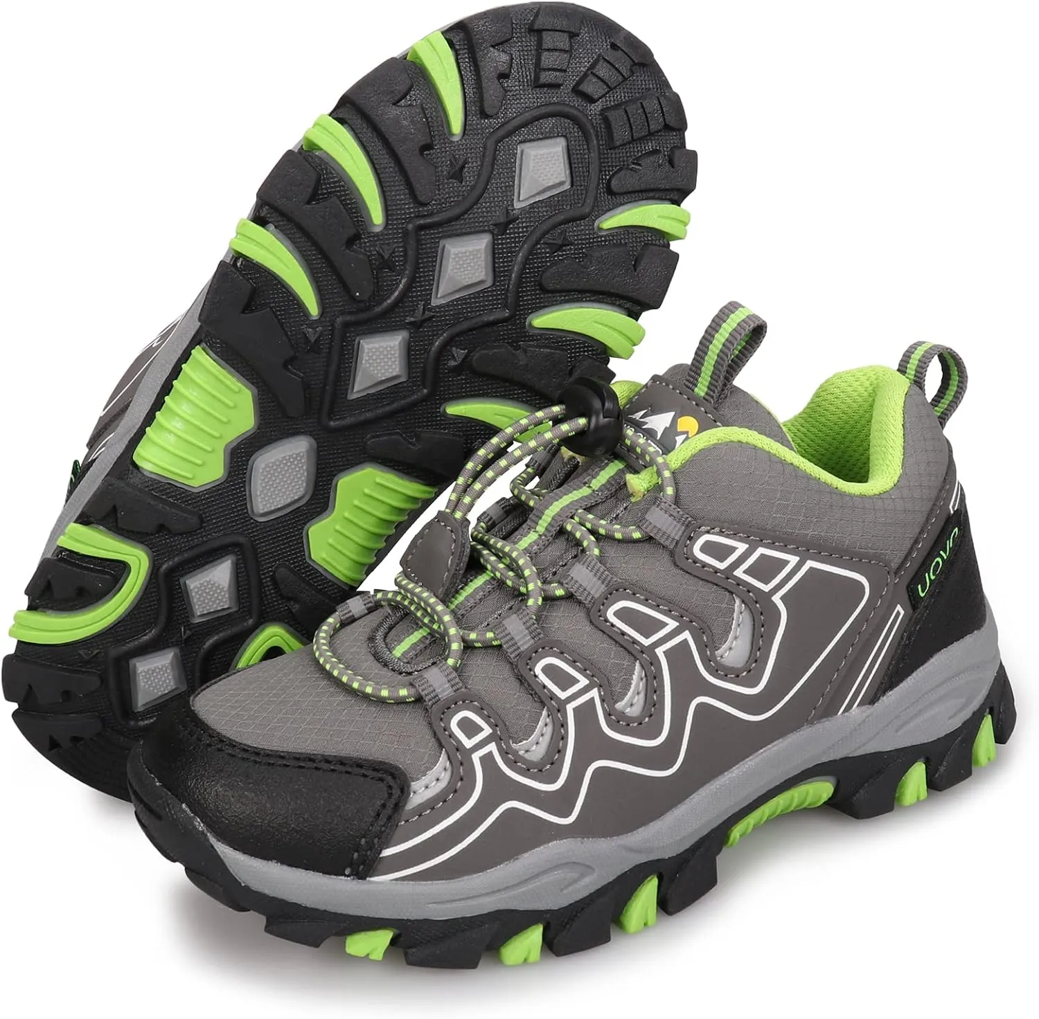 UOVO Boys Girls Kids Sneakers Hiking Running Outdoor Walking Tennis Shoes Waterproof Non Slip Fashion Sneakers(Little/Big Kids