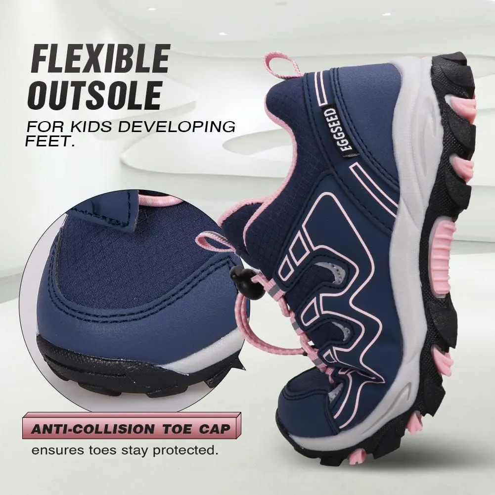 UOVO Boys Shoes Boys Sneakers Boys Tennis Running Shoes Waterproof Hiking Shoes Kids Athletic Outdoor Sneakers Slip Resistant(Little/Big Boys)