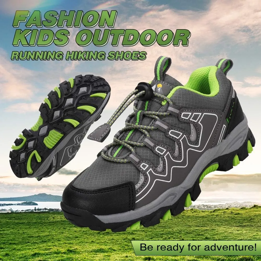 UOVO Boys Shoes Boys Sneakers Boys Tennis Running Shoes Waterproof Hiking Shoes Kids Athletic Outdoor Sneakers Slip Resistant(Little/Big Boys)