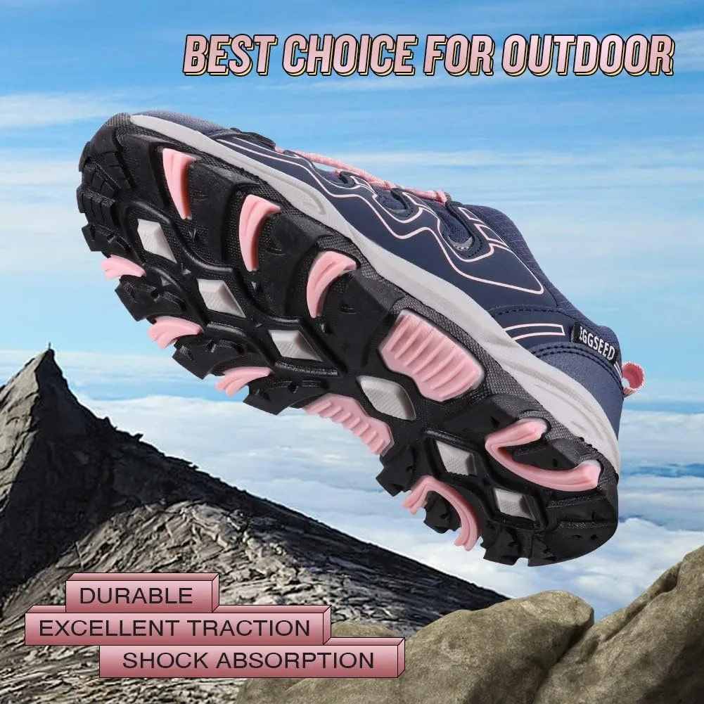 UOVO Boys Shoes Boys Sneakers Boys Tennis Running Shoes Waterproof Hiking Shoes Kids Athletic Outdoor Sneakers Slip Resistant(Little/Big Boys)