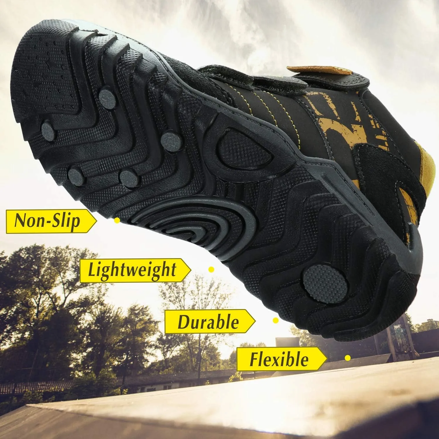 UOVO Boys Winter Boots - Hiking, Snow & Waterproof Shoes. Kids Outdoor Hi Top, Slip Resistant (Little/Big Boys)