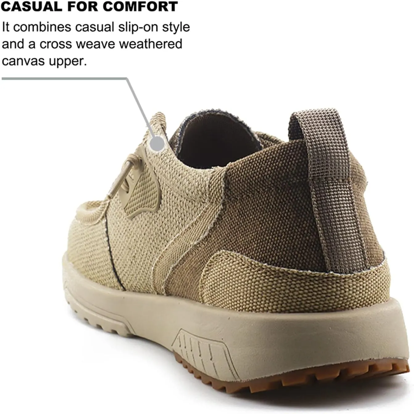 UPIShi Men's Slip On Arch Support Loafers Comfortable Light-Weight Orthopedic Casual Shoes for Plantar Fasciitis Walking Canvas Sneakers