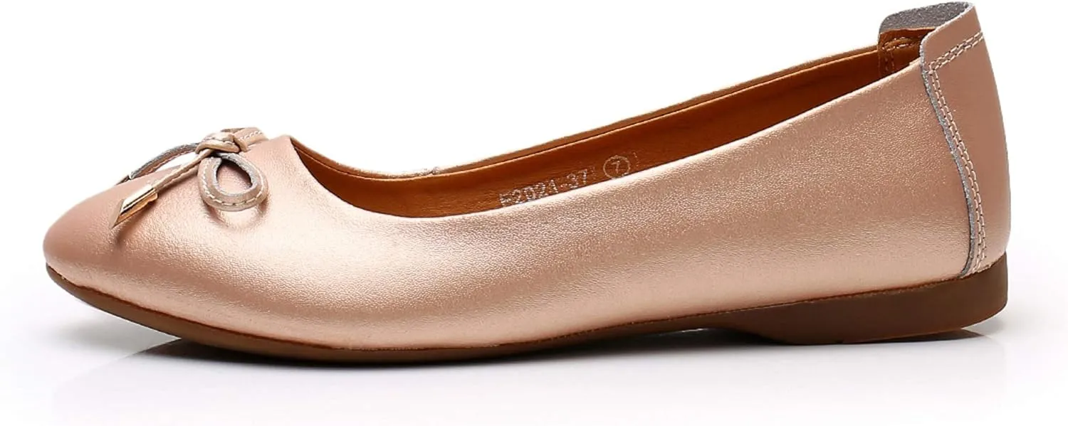VenusCelia Women's Bowknot Ballet Dance Flat Shoe