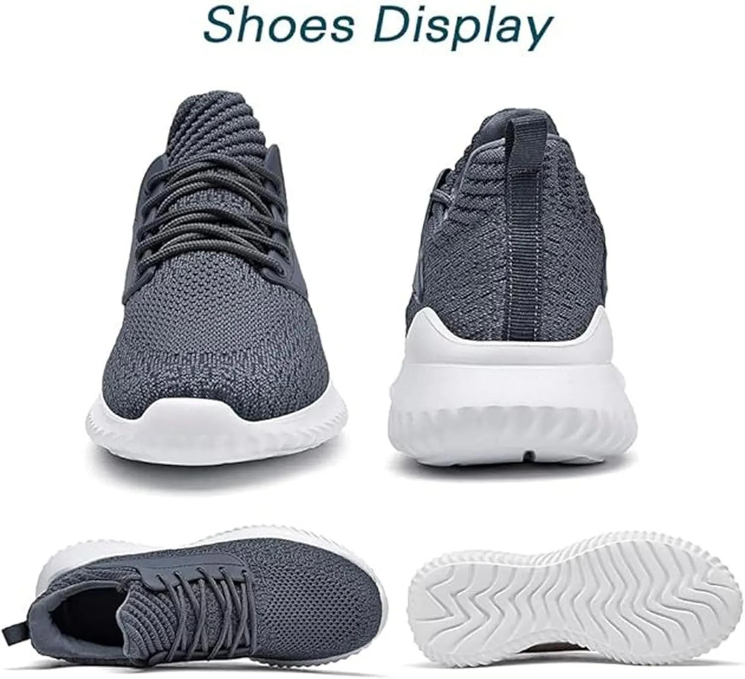 Walking Shoes for Men Sneakers - Slip on Memory Foam Running Tennis Shoes for Athletic Workout Gym Jogging Indoor Outdoor Lightweight Breathable Casual Sneakers