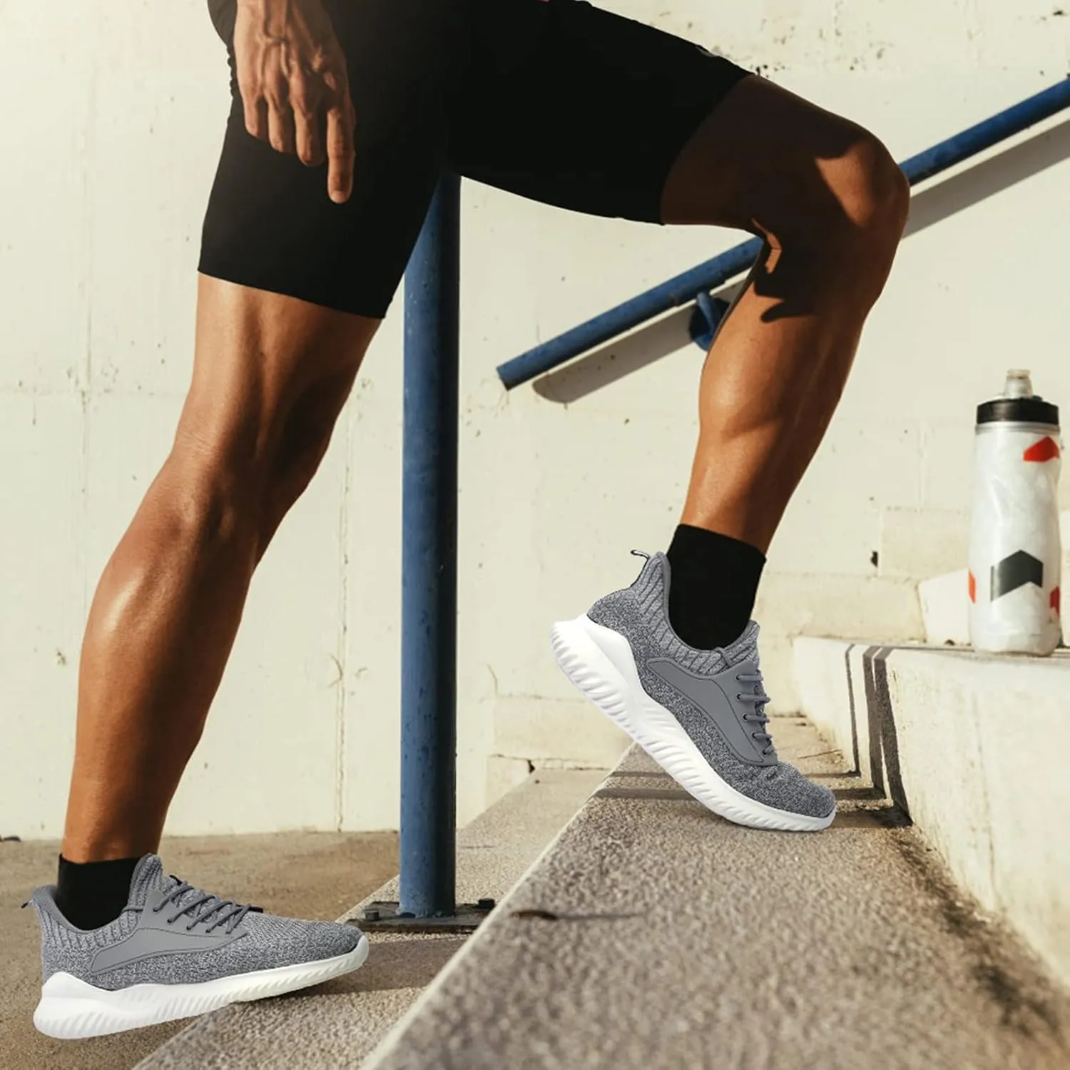 Walking Shoes for Men Sneakers - Slip on Memory Foam Running Tennis Shoes for Athletic Workout Gym Jogging Indoor Outdoor Lightweight Breathable Casual Sneakers