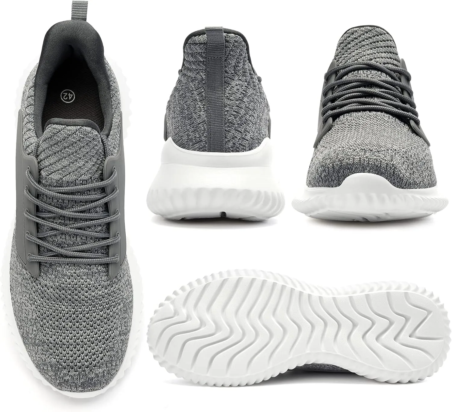 Walking Shoes for Men Sneakers - Slip on Memory Foam Running Tennis Shoes for Athletic Workout Gym Jogging Indoor Outdoor Lightweight Breathable Casual Sneakers