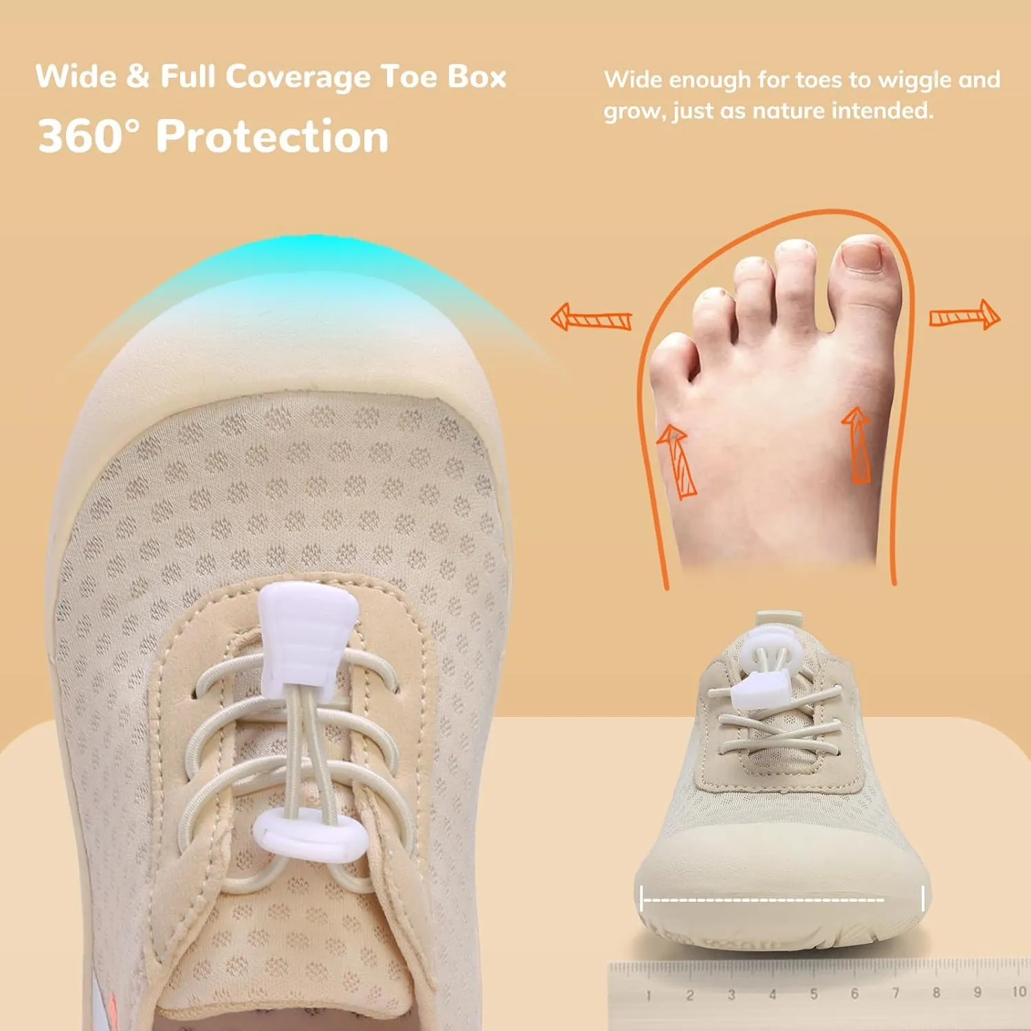 WateLves Wide Toddler Water Shoes Kids Barefoot Athletic Sneakers Girls Boys Quick Dry Aqua Socks for Beach Hiking Swim Kayak Sport Accessories, Camping Essentials