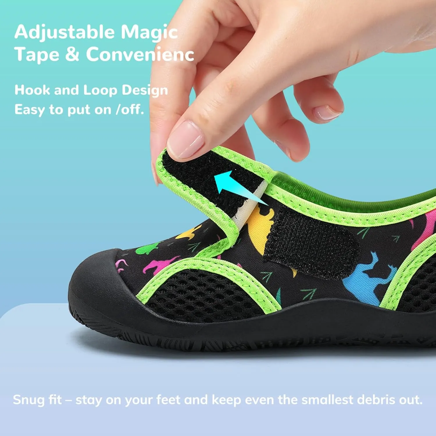 WateLves Wide Toddler Water Shoes Kids Quick Dry Barefoot Shoes Girls Boys Aqua Athletic Sneakers for Beach Hiking Swim Kayak Sport Accessories, Camping Essentials