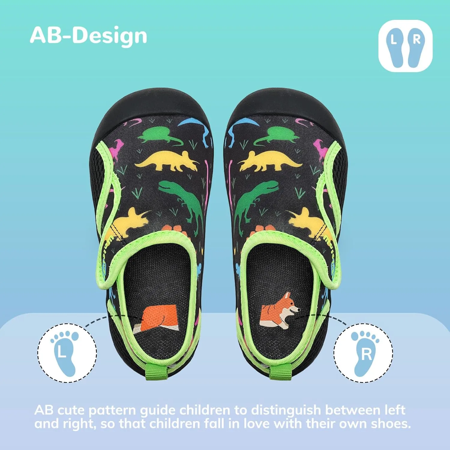WateLves Wide Toddler Water Shoes Kids Quick Dry Barefoot Shoes Girls Boys Aqua Athletic Sneakers for Beach Hiking Swim Kayak Sport Accessories, Camping Essentials