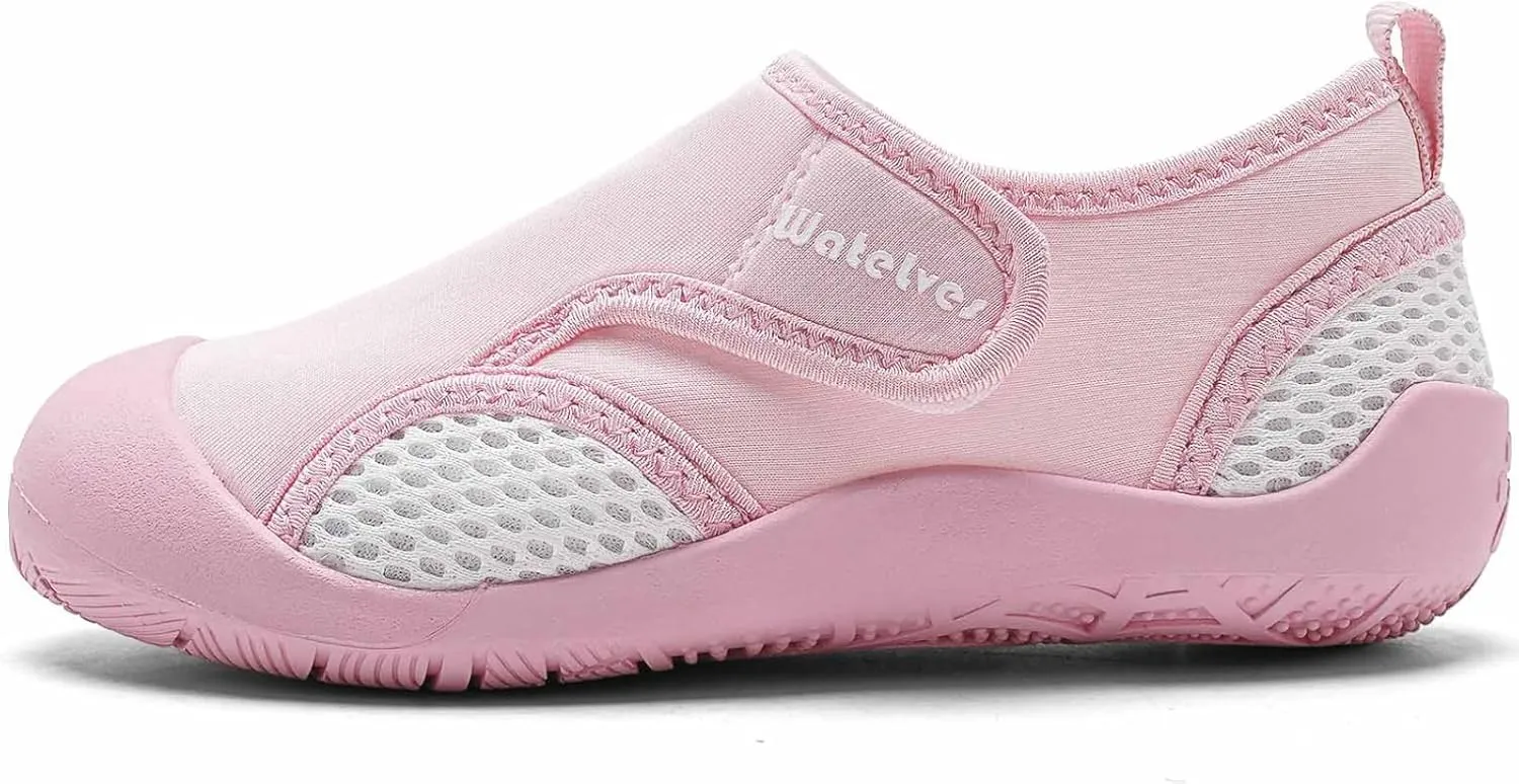WateLves Wide Toddler Water Shoes Kids Quick Dry Barefoot Shoes Girls Boys Aqua Athletic Sneakers for Beach Hiking Swim Kayak Sport Accessories, Camping Essentials