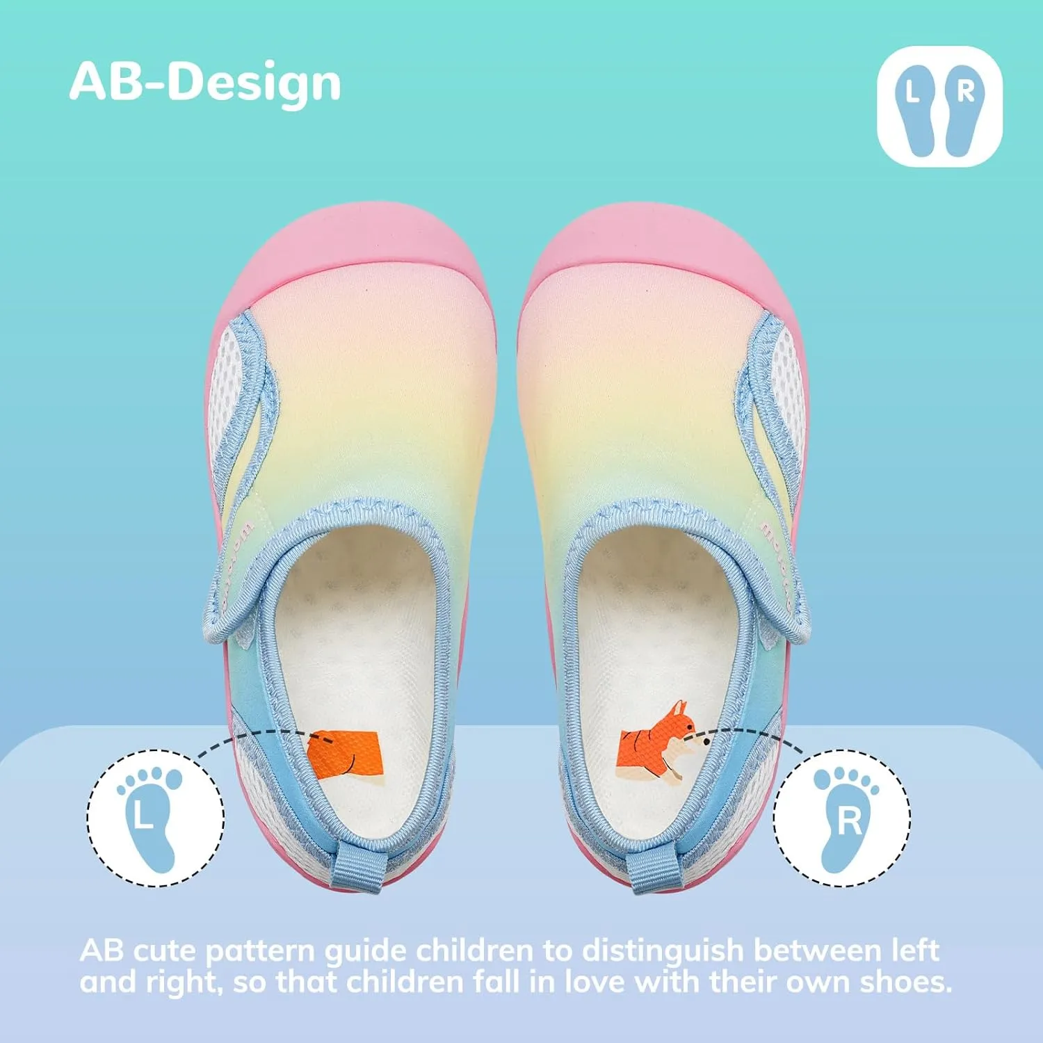 WateLves Wide Toddler Water Shoes Kids Quick Dry Barefoot Shoes Girls Boys Aqua Athletic Sneakers for Beach Hiking Swim Kayak Sport Accessories, Camping Essentials