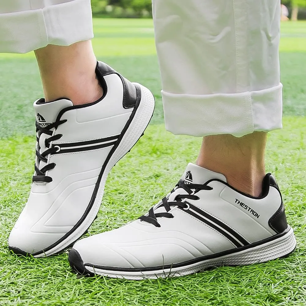 Waterproof Golf Shoes Men Professional Golf Sneakers Spikless Light Weight Walking Footwears Outdoor Male Walking Shoes