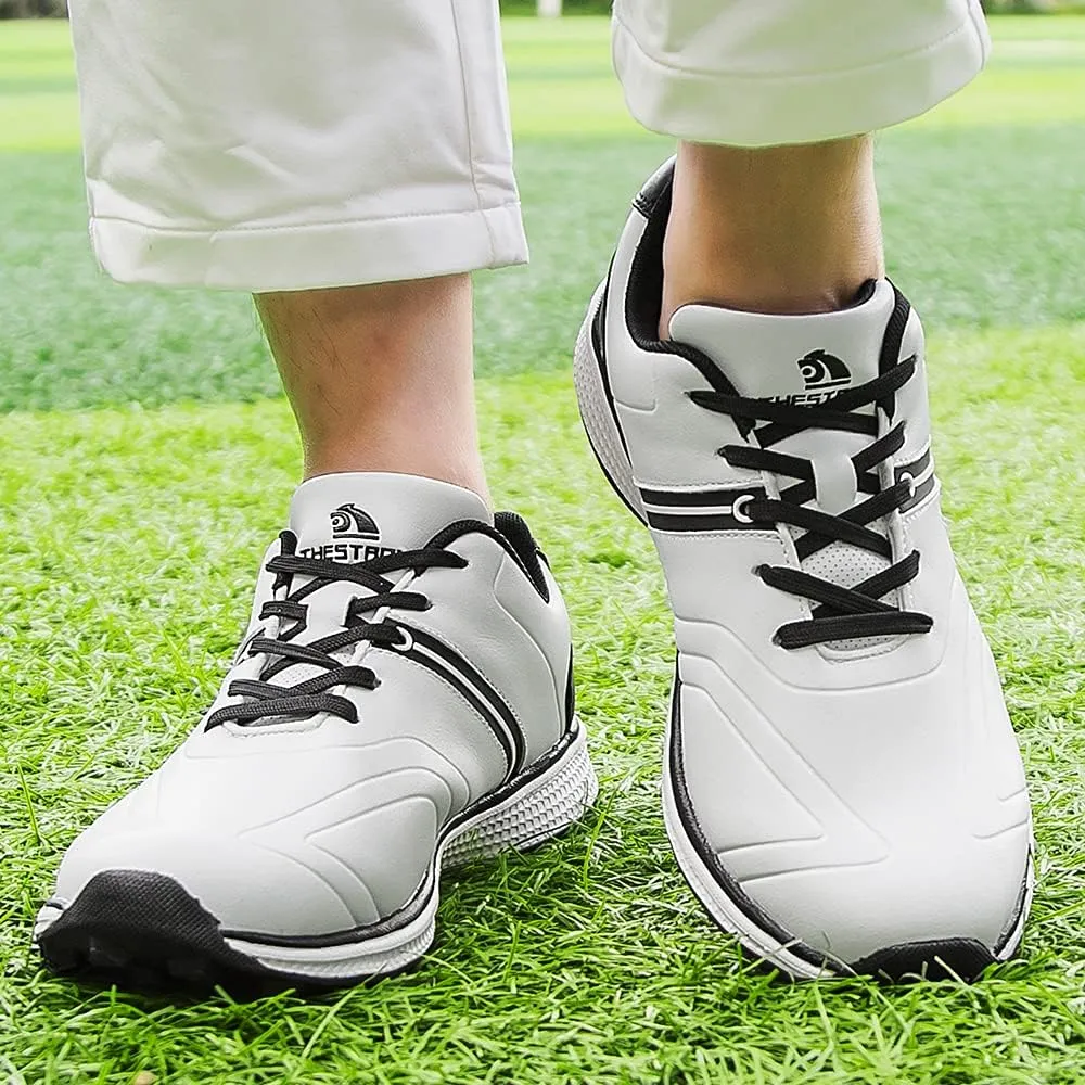 Waterproof Golf Shoes Men Professional Golf Sneakers Spikless Light Weight Walking Footwears Outdoor Male Walking Shoes