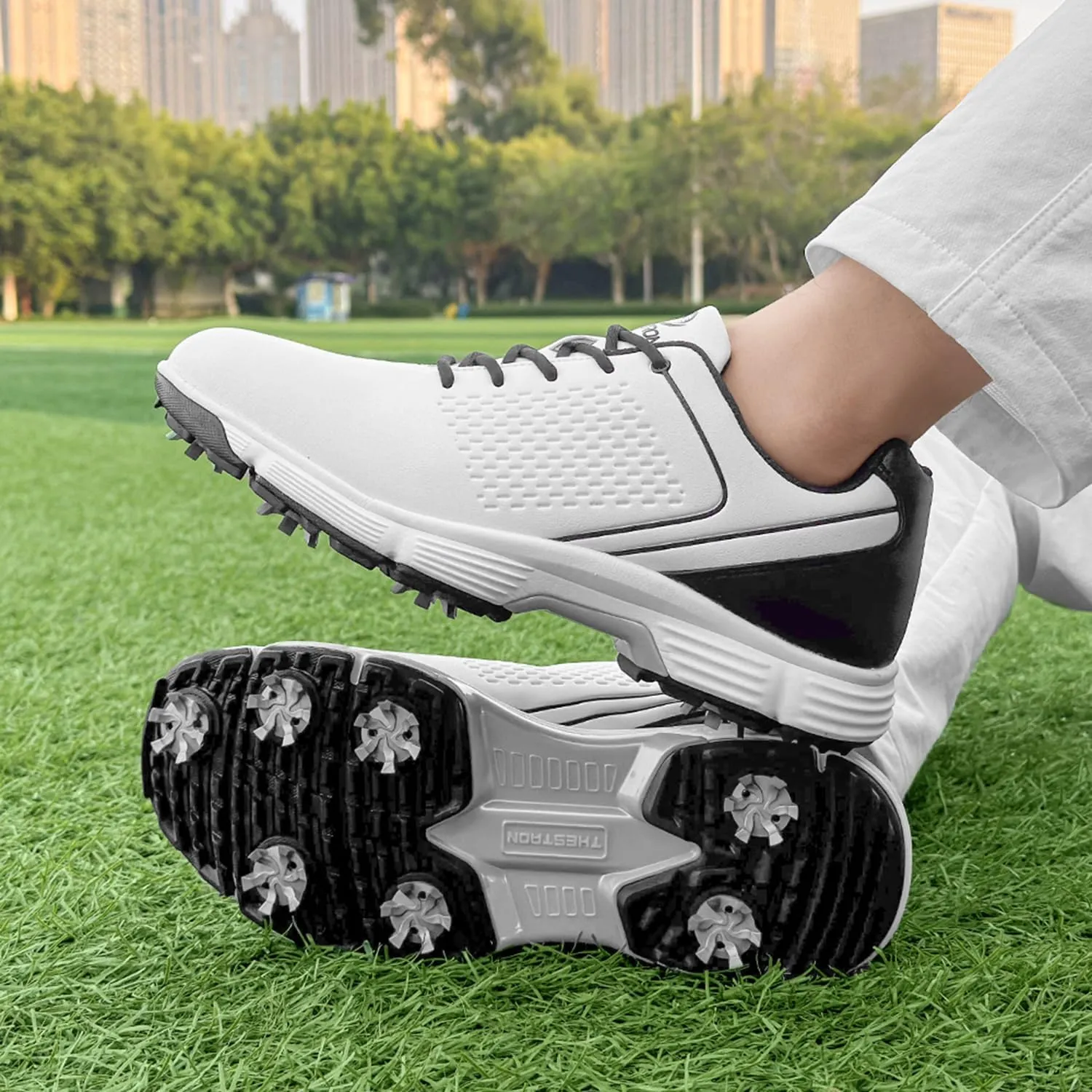 Waterproof Golf Shoes Men Spikes Golf Sneakers Male Outdoor Walking Footwears for Golfers