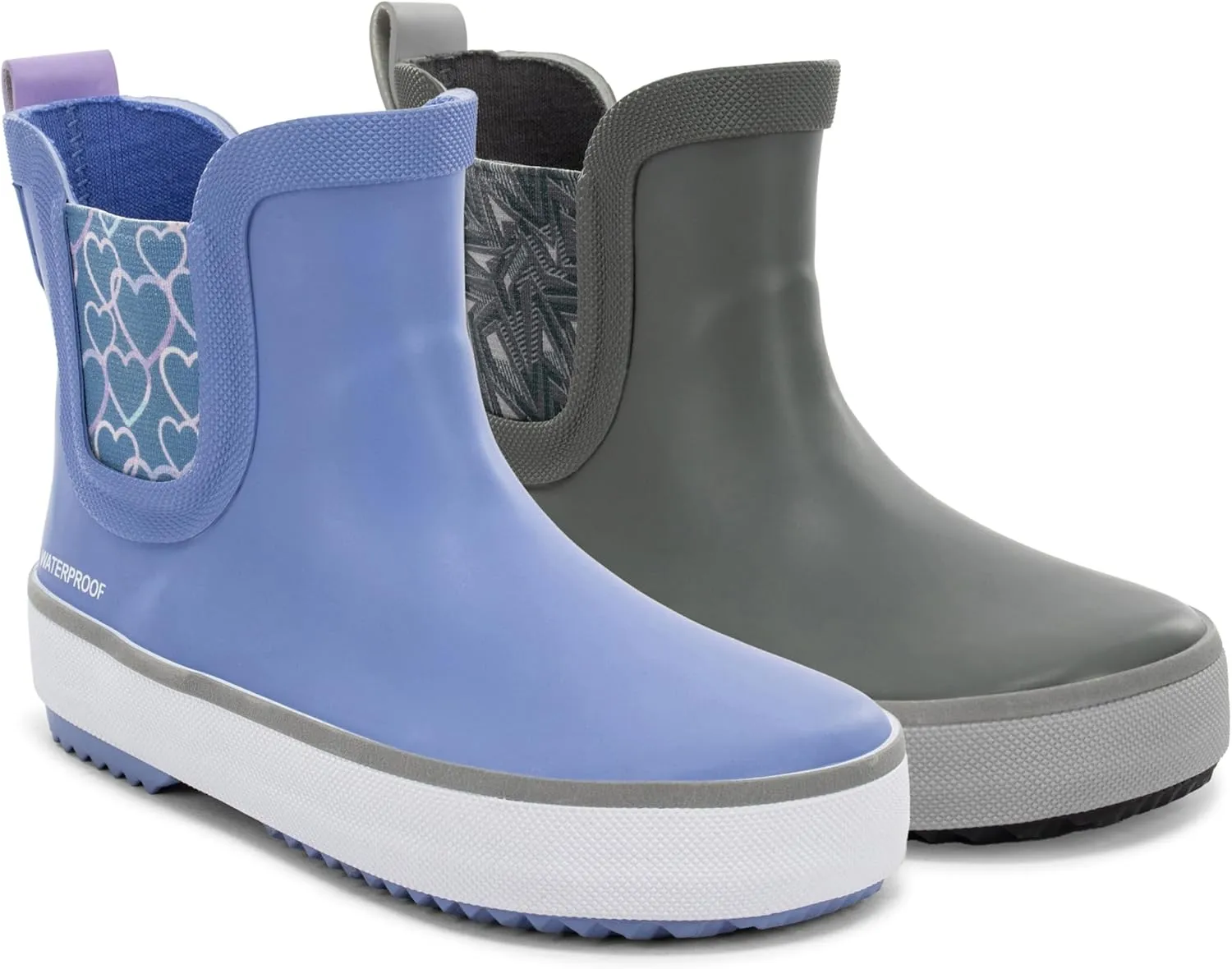 Western Chief Kids Element Chelsea Kid Friendly, Lightweight, Waterproof Rain Boot with Cozy Lining - Perfect Outdoor Boots for Boys and Girls