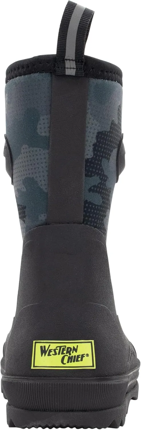 Western Chief Kids Traverse Neoprene Cold Weather Boots – Waterproof, Insulated, Warm, and Comfortable Winter Boots for Girls & Boys, – Kids Rubber Rain Boots with Fleece Lining