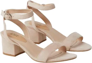Wide Fit Tommi Barely There Mid Block Heel Sandals