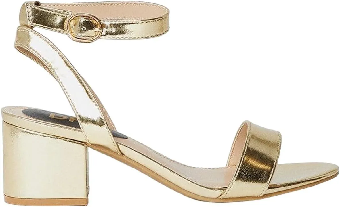 Wide Fit Tommi Barely There Mid Block Heel Sandals