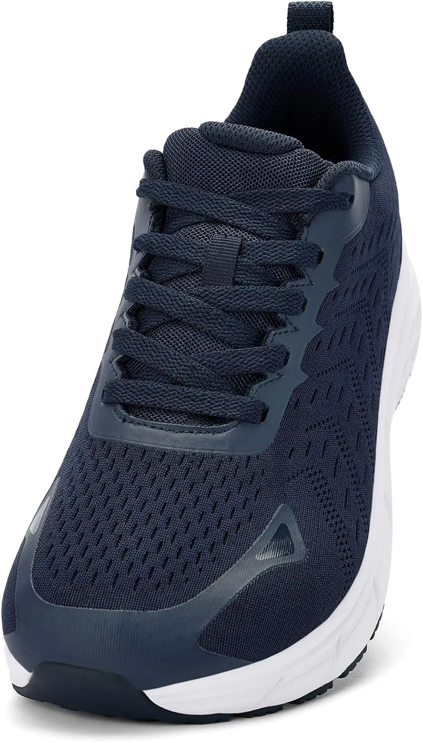 Wide Toe Box Shoes for Men - Wide Width Walking Shoes Comfortable Athletic Running Tennis Jogging Workout Gym Sneakers for Swelling Bunion Plantar Fasciitis Feet Non-Slip Rubber Sole