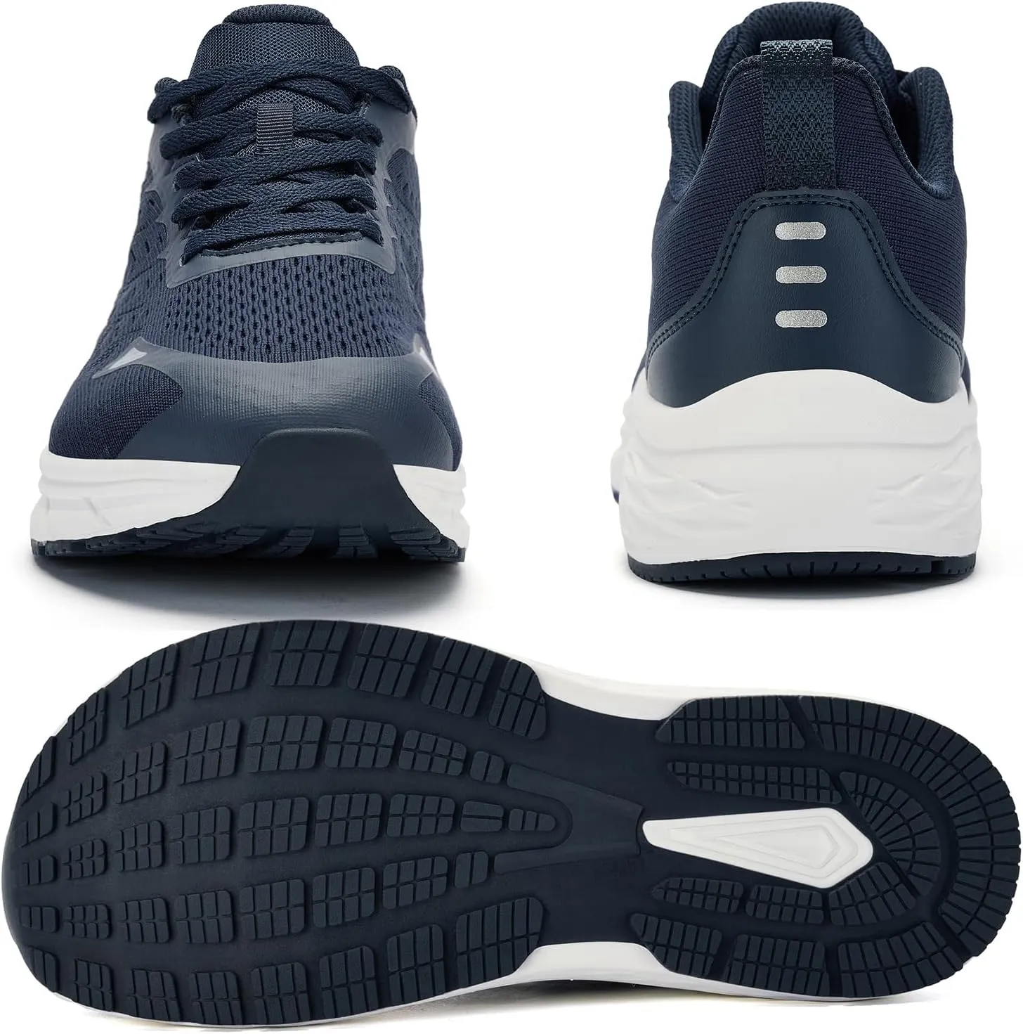 Wide Toe Box Shoes for Men - Wide Width Walking Shoes Comfortable Athletic Running Tennis Jogging Workout Gym Sneakers for Swelling Bunion Plantar Fasciitis Feet Non-Slip Rubber Sole