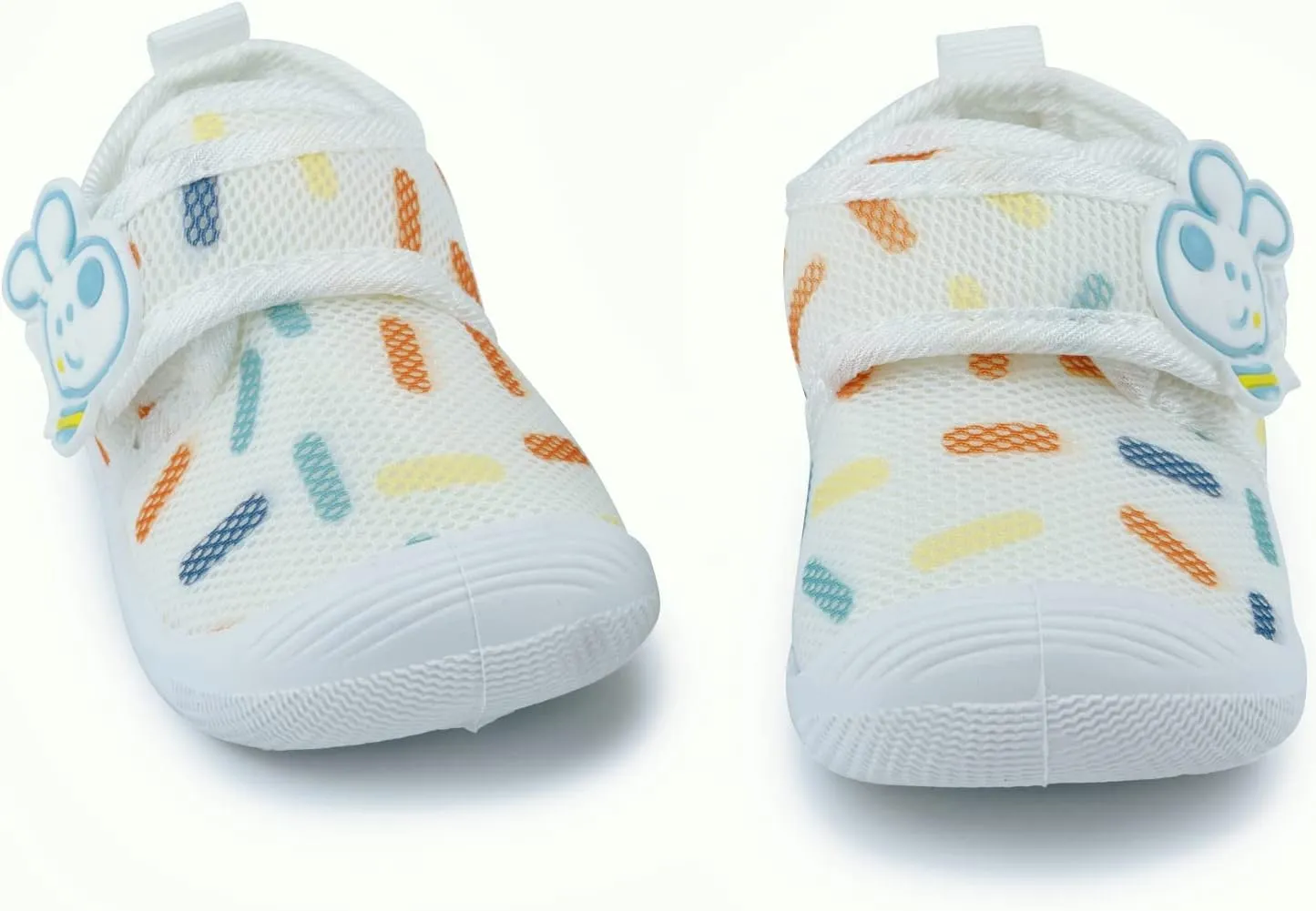 WILLFUN Toddler Squeaky Shoes Baby Boy Girl First-Walking Sneakers Infant Soft Sole Little Kid Trainers for 0-3-Year-old First Walkers
