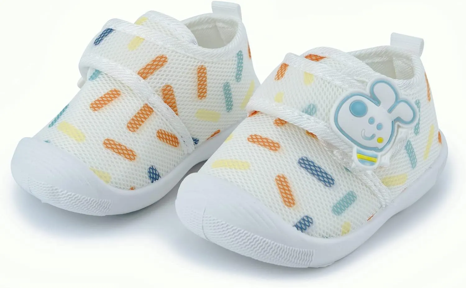 WILLFUN Toddler Squeaky Shoes Baby Boy Girl First-Walking Sneakers Infant Soft Sole Little Kid Trainers for 0-3-Year-old First Walkers