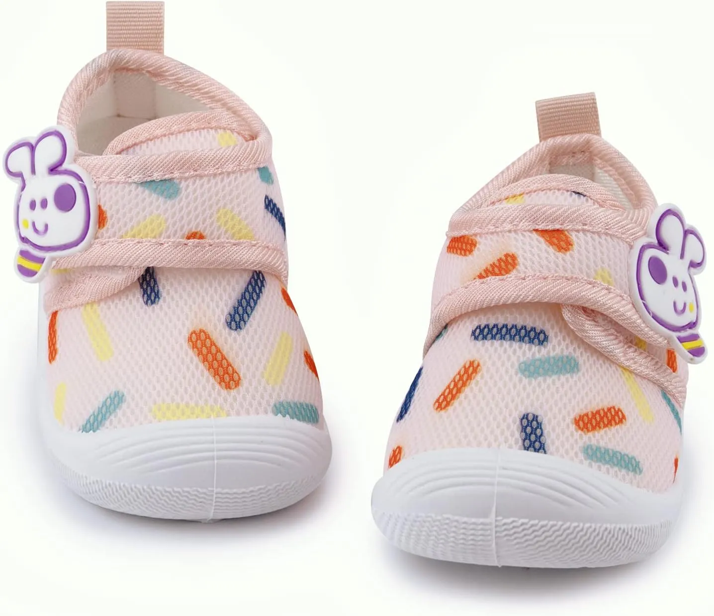 WILLFUN Toddler Squeaky Shoes Baby Boy Girl First-Walking Sneakers Infant Soft Sole Little Kid Trainers for 0-3-Year-old First Walkers